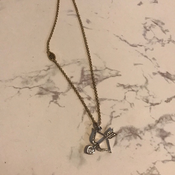Y2K Juicy Couture Bow and Arrow Swarovski Necklace - Picture 5 of 7